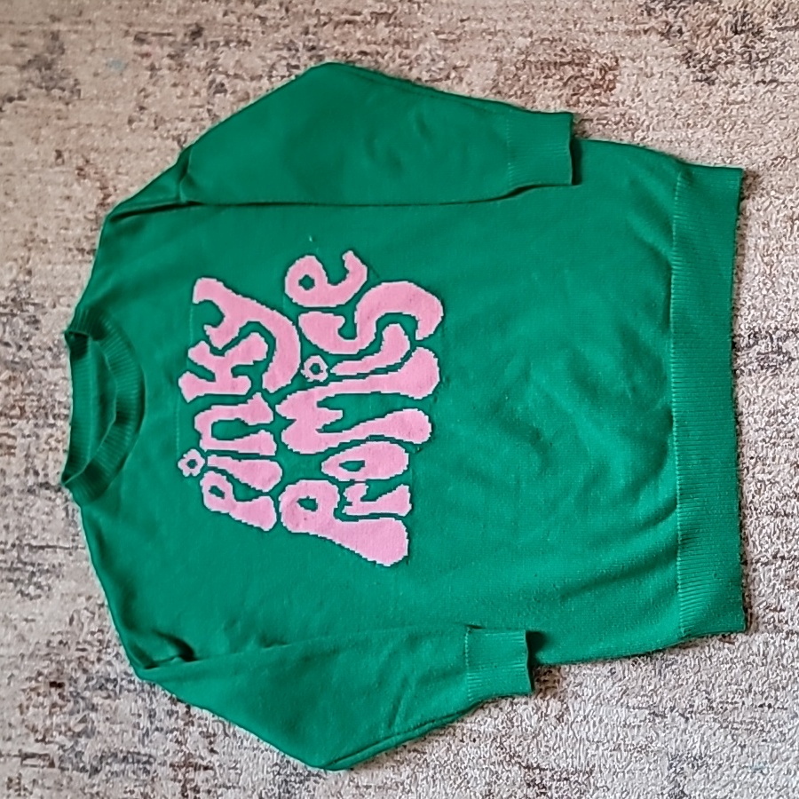 Green And Pink Sweater Small